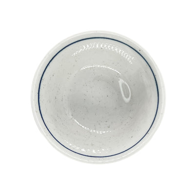 Japanese Ceramic Rice Bowl 13cm Blue Bloom