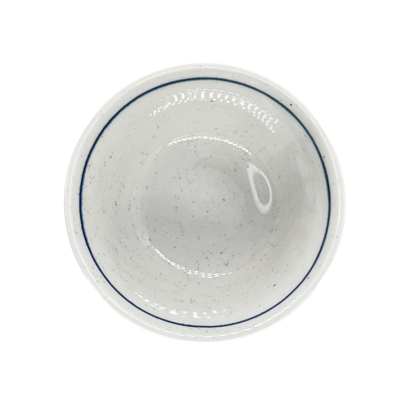 Japanese Ceramic Rice Bowl 13cm Blue Bloom