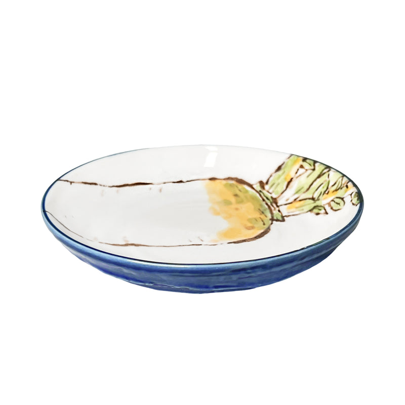 Japanese Side Plate 13cm Blue Daikon