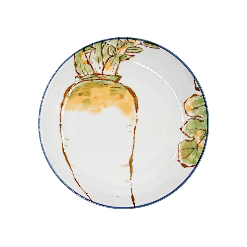 Japanese Side Plate 13cm Blue Daikon