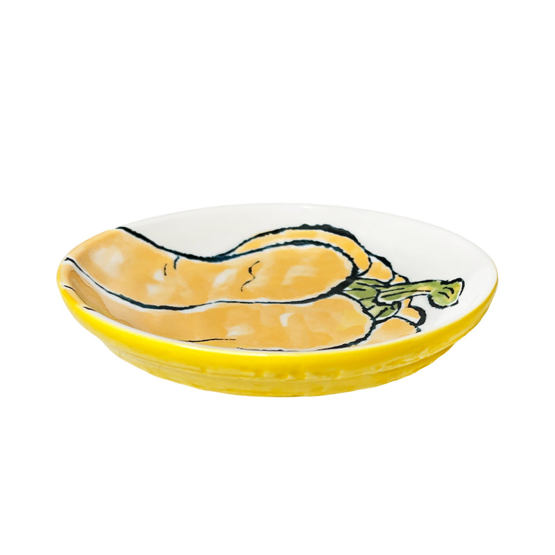 Japanese Ceramic Side Plate 13cm Pumpkin