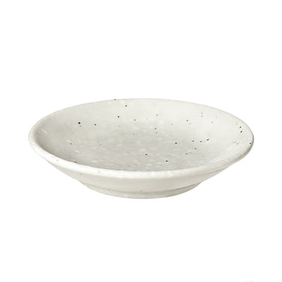 Japanese Sauce Dish 10cm White Brush