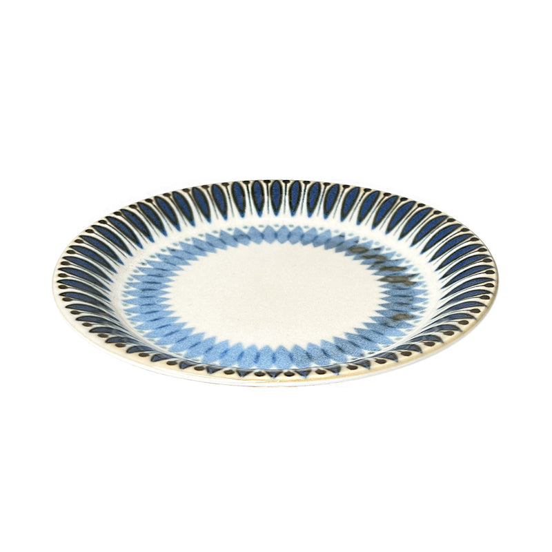 Japanese Side Plate 17cm Mino Ware Retro