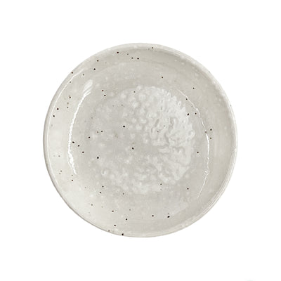 Japanese Sauce Dish 10cm White Brush
