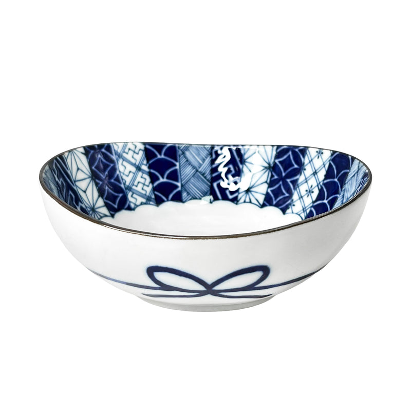 Japanese Ceramic Dessert Bowl 13.5cm Patterned
