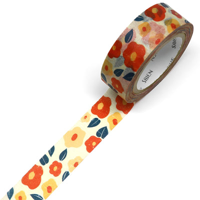 Saien Masking Tape Series Camellia Chirimen