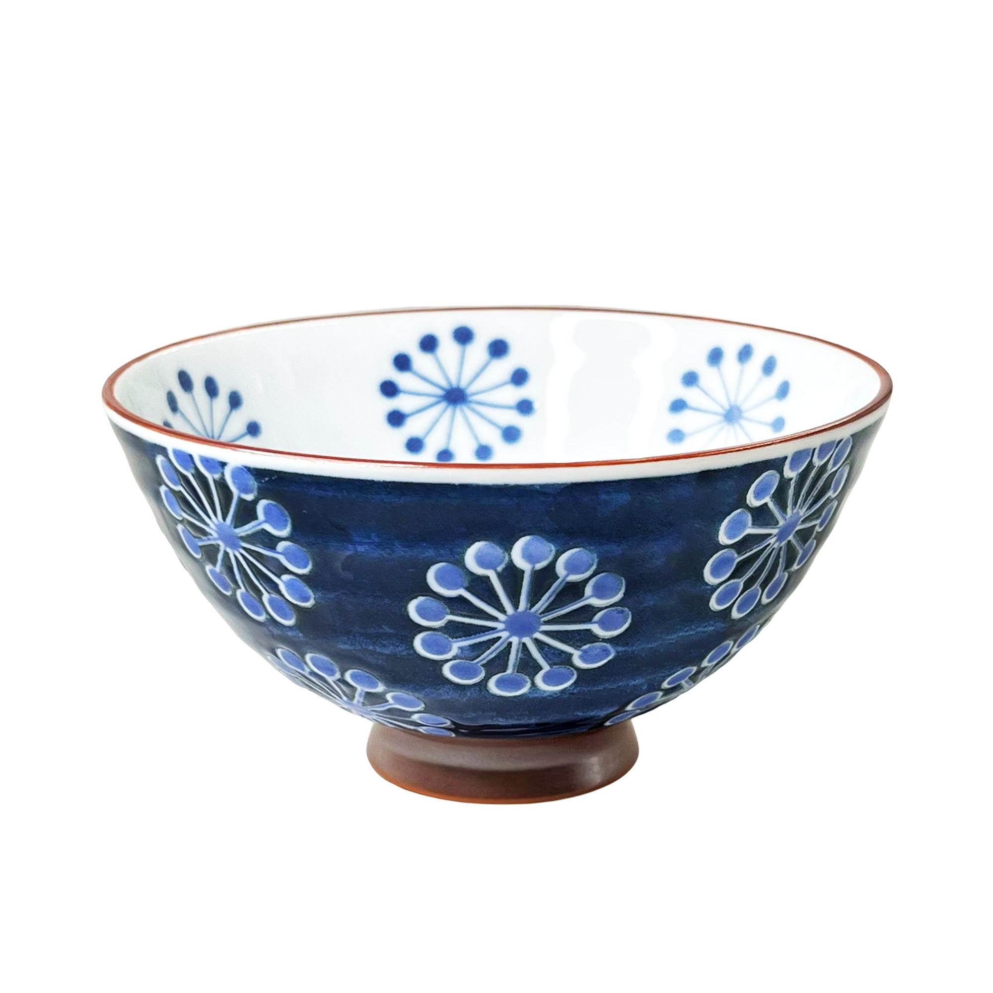 Japanese Ceramic Rice Bowl 12.5cm Hanabi Gokan