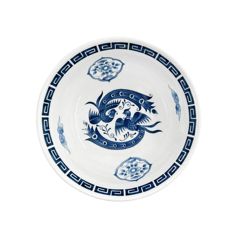Japanese Ramen Noodle Bowl 20.5cm Phoenix Blue