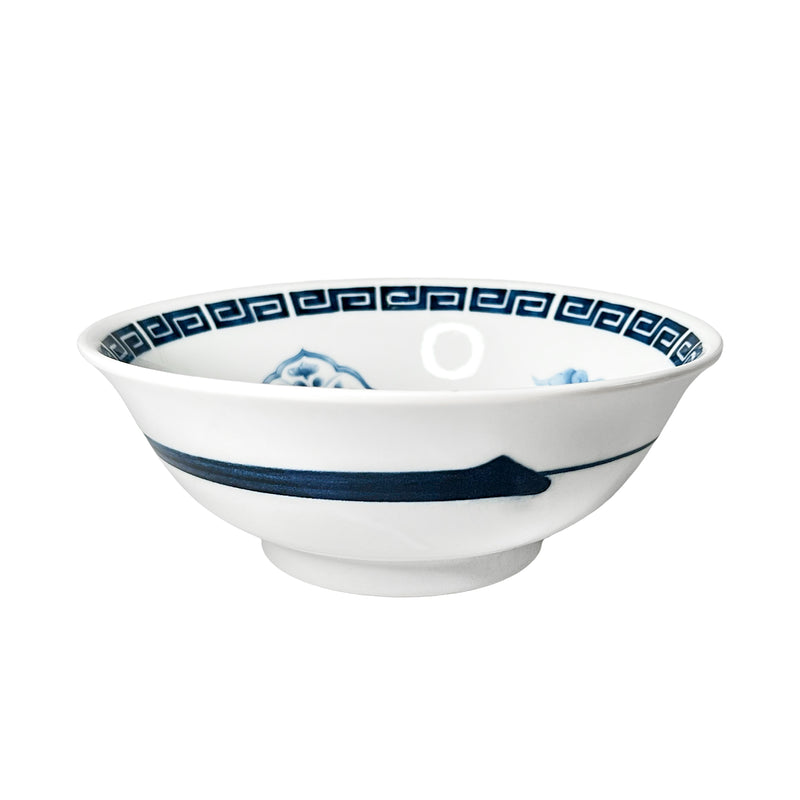 Japanese Ramen Noodle Bowl 20.5cm Phoenix Blue