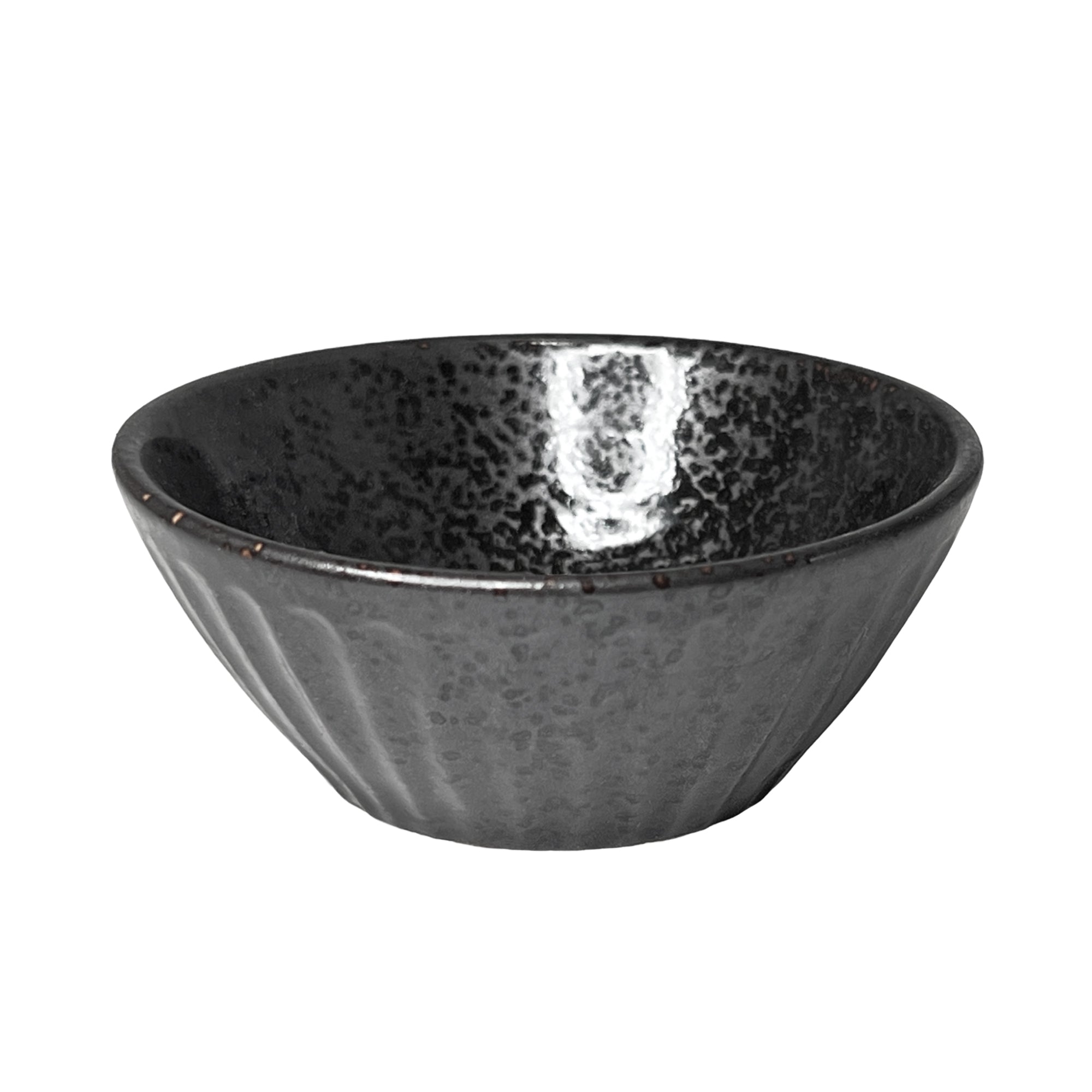 Japanese Sauce Dish 7.5cm Black Gokan
