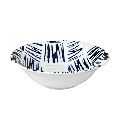 Japanese Serving Bowl 14.5cm Blue Graffiti