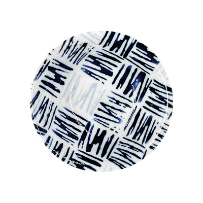 Japanese Serving Bowl 14.5cm Blue Graffiti