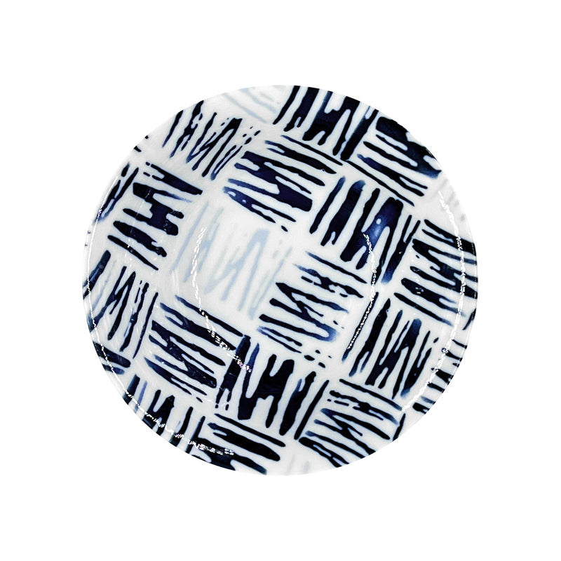 Japanese Serving Bowl 14.5cm Blue Graffiti