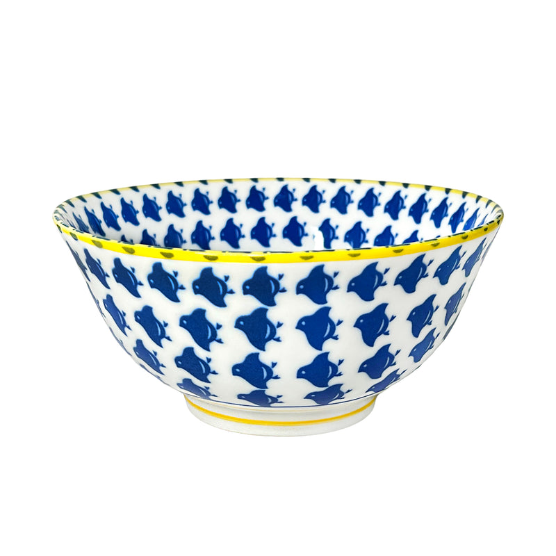 Japanese Noodle Bowl 15.5cm Blue Birds
