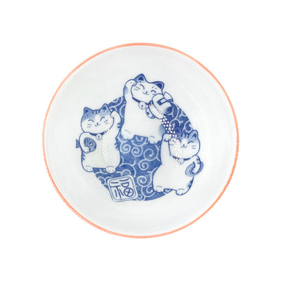 Japanese Ceramic Rice Bowl 11.5cm Lucky Cat