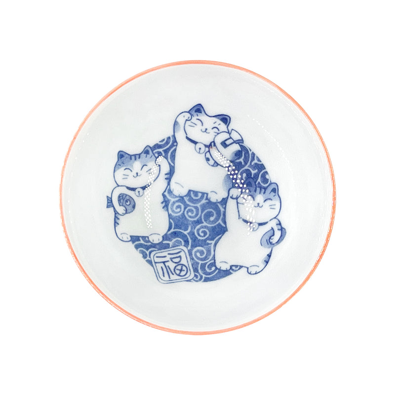 Japanese Ceramic Rice Bowl 11.5cm Lucky Cat