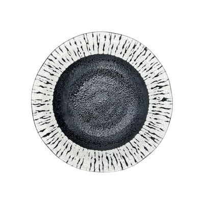 Japanese Mino Ware Serving Bowl 16.5cm Black Tide