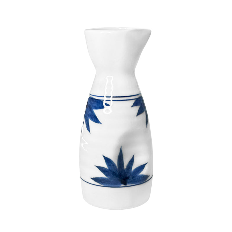 Japanese Handmade Sake Bottle Bamboo Leaves
