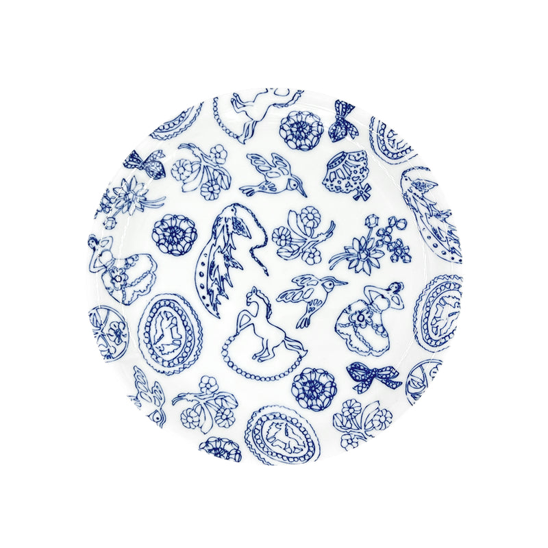 Maebata Dinner Plate 24.5cm Brooches Made In Japan