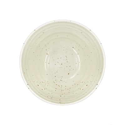 Japanese Ceramic Soup Bowl 12cm Brushwork Beige