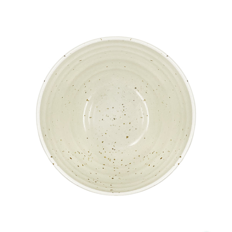 Japanese Ceramic Soup Bowl 12cm Brushwork Beige