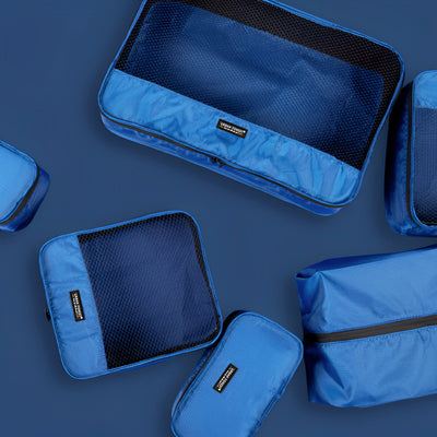 Urban Forest Tree 6 Set Clothing Storage Bags Blue