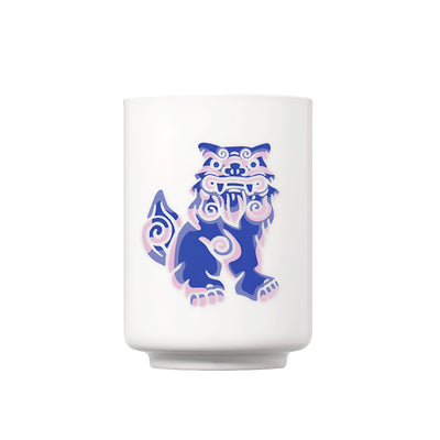 Hot Water Color Change Tea Cup Series Blue Lion