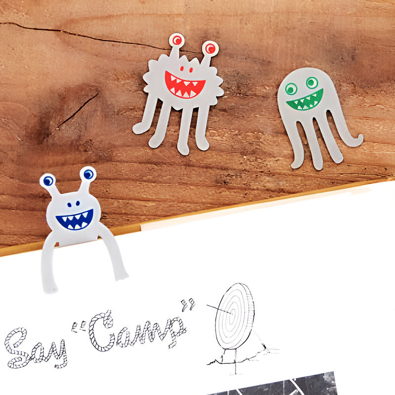 Monster Paper Clip Bookmark Series Grey