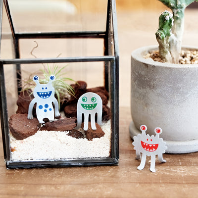 Monster Paper Clip Bookmark Series Grey