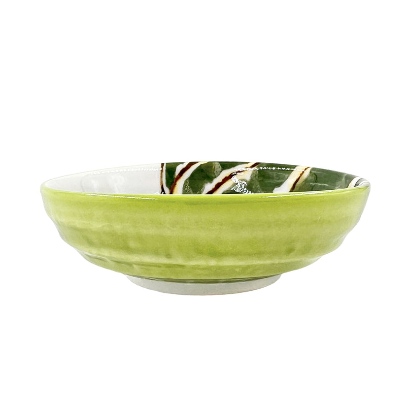 Japanese Ceramic Sauce Dish 9.5cm Hand Printed Capsicum