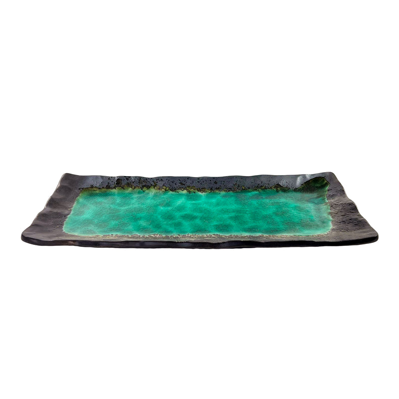 Large Rectangular Sushi Sashimi Serving Plate 28cm Kosui Green