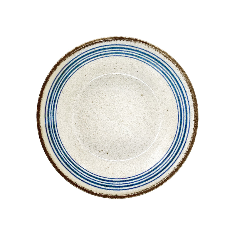 Japanese Rice Bowl PAIKAJI 13.5cm Indigo Swirl