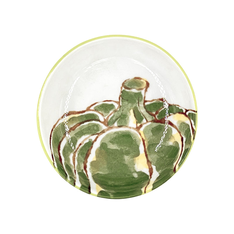 Japanese Ceramic Sauce Dish 9.5cm Hand Printed Capsicum