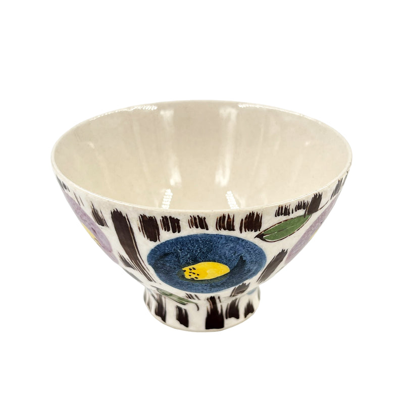 Hasami Flower Crown Pottery 11cm Rice Bowl