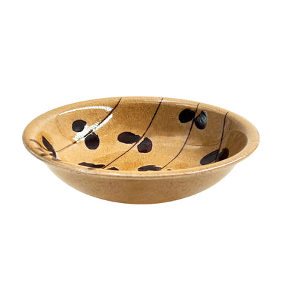Japanese Arita Ware Handmade Serving Bowl 15cm Vintage Leaves