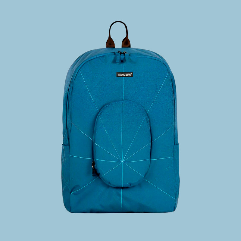 Urban Tree Backpack Urban Forest Tree Foldable Backpack Bag Ocean Blue – Gokan
