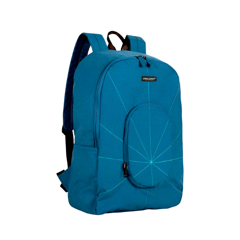 Urban Forest Tree Foldable Backpack Bag Ocean Blue