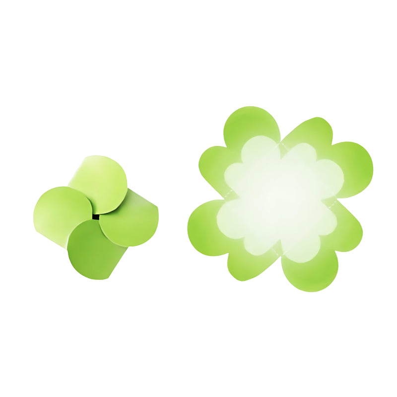 Four Leaf Clover Blooming Greeting Card