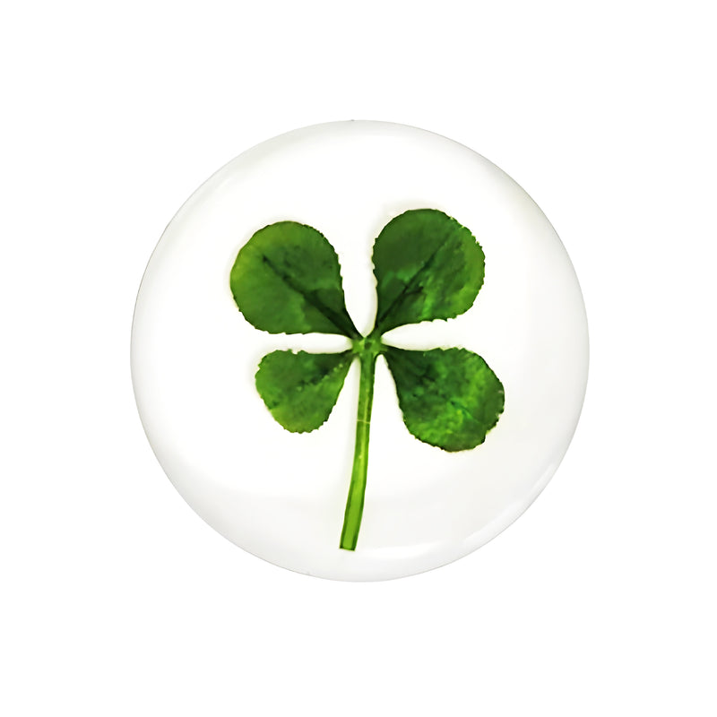 Four Leaf Clover Blooming Greeting Card