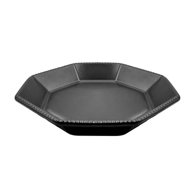 Minorutouki Mino Ware "Amy" Octagonal Serving Plate Black 22cm
