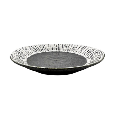 Japanese Mino Ware Side Plate 16cm Black Tide