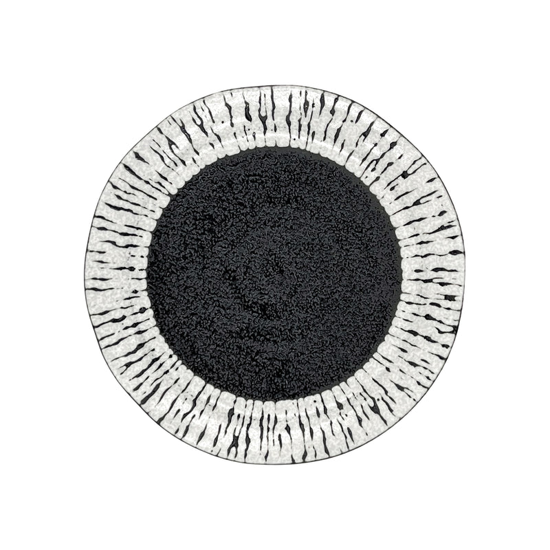 Japanese Mino Ware Side Plate 16cm Black Tide