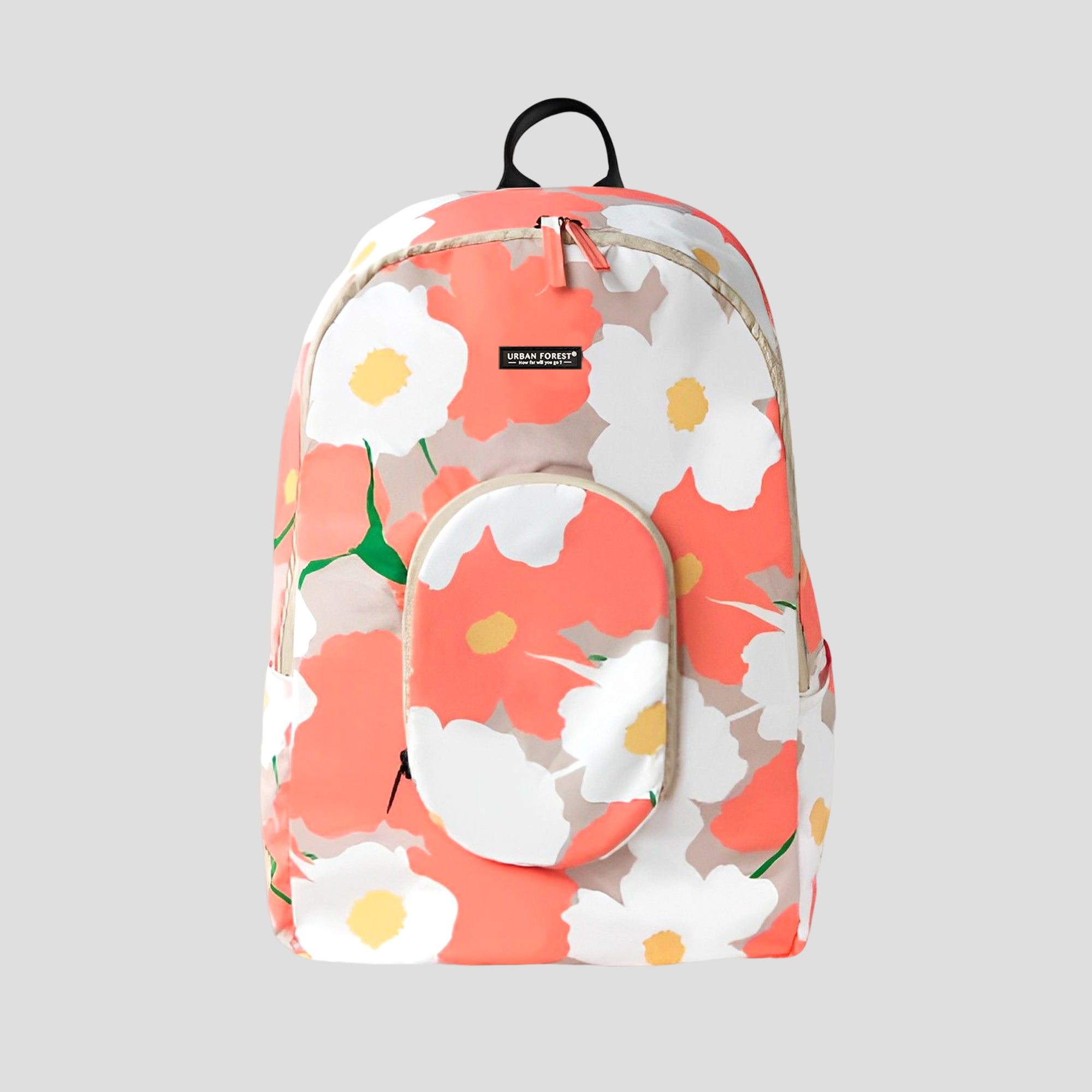 Urban Tree Backpack Urban Forest Tree Foldable Backpack Bag Meconopsis Pink – Gokan