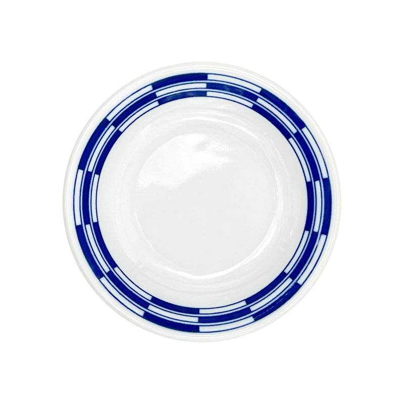 Japanese Sauce Dish 12cm Blue White