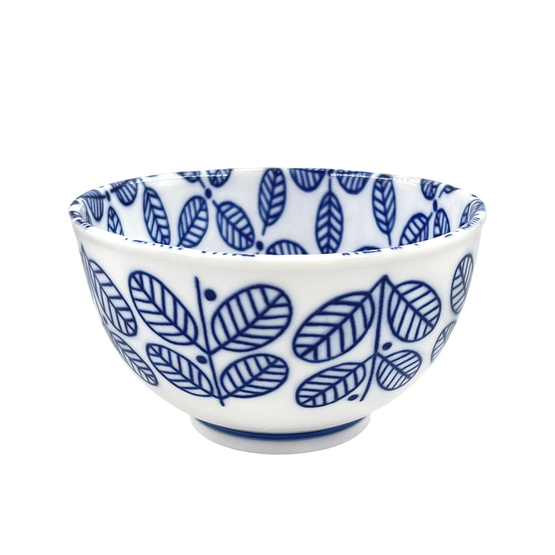 Japanese Ceramic Rice Bowl 13cm Haruya Blue